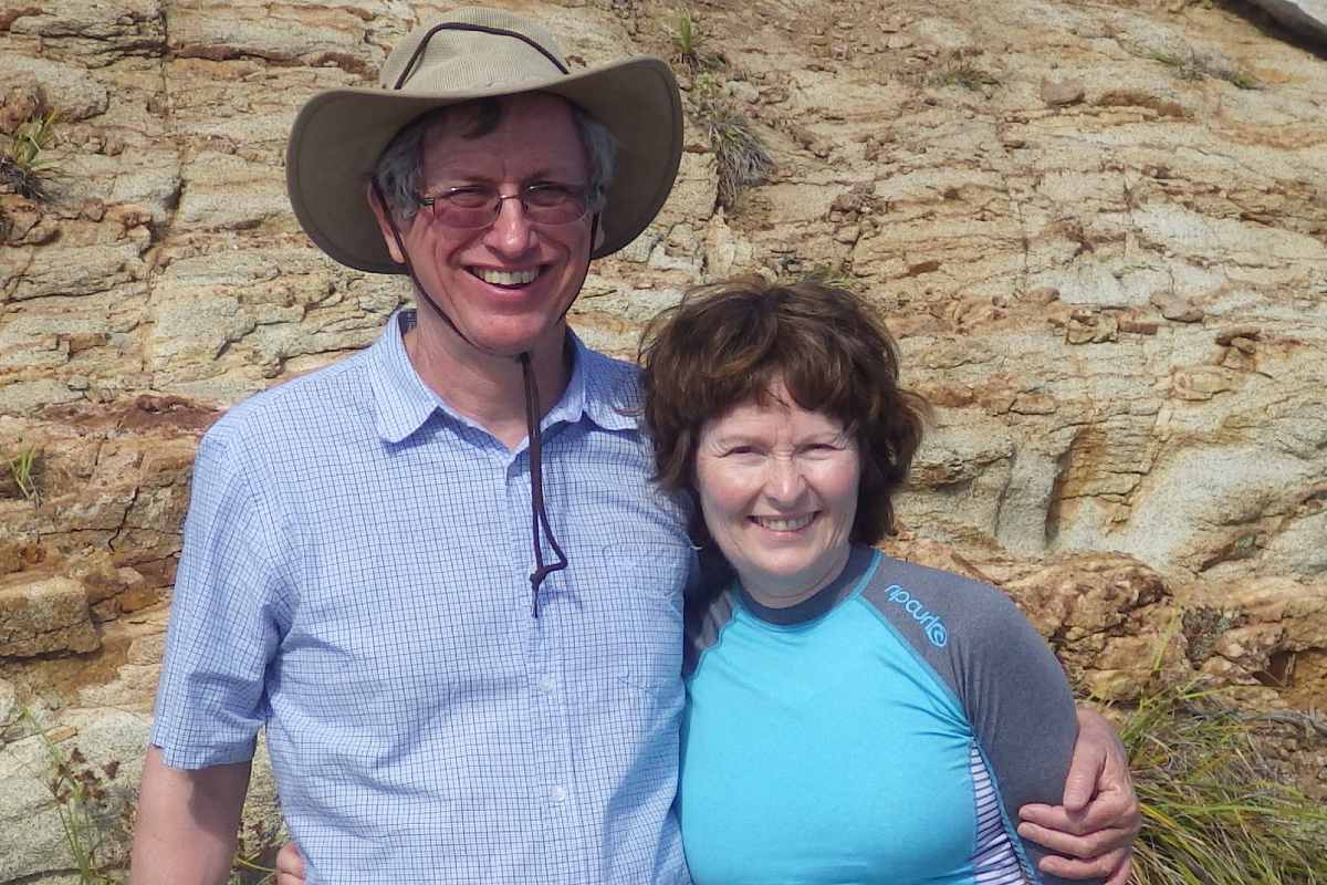 Murray and Nancy Wiegand on vacation on Virgin Gorda in the British Virgin Islands.